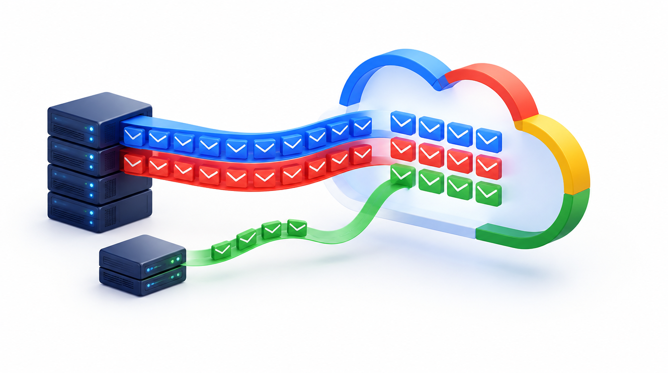 New messages catching up with data already copied into a cloud workspace