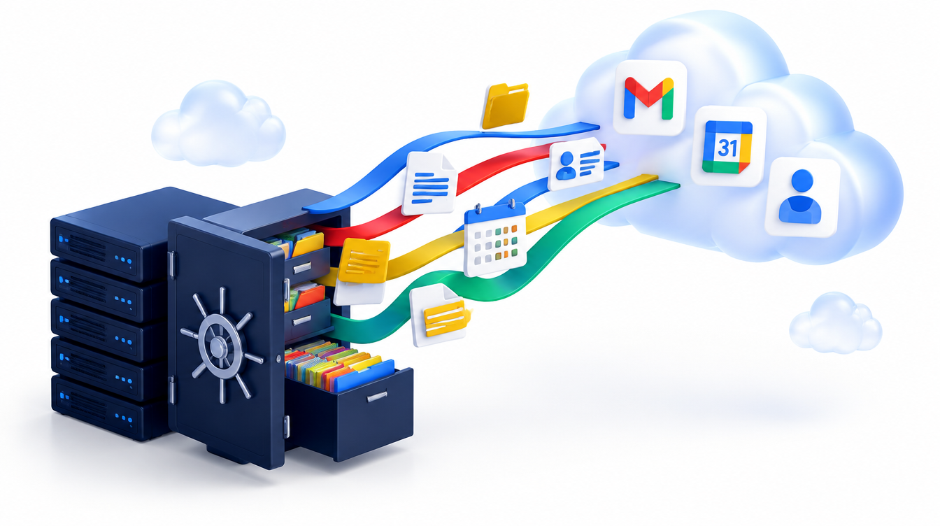 Records and forms rising out of a legacy database vault into a cloud platform