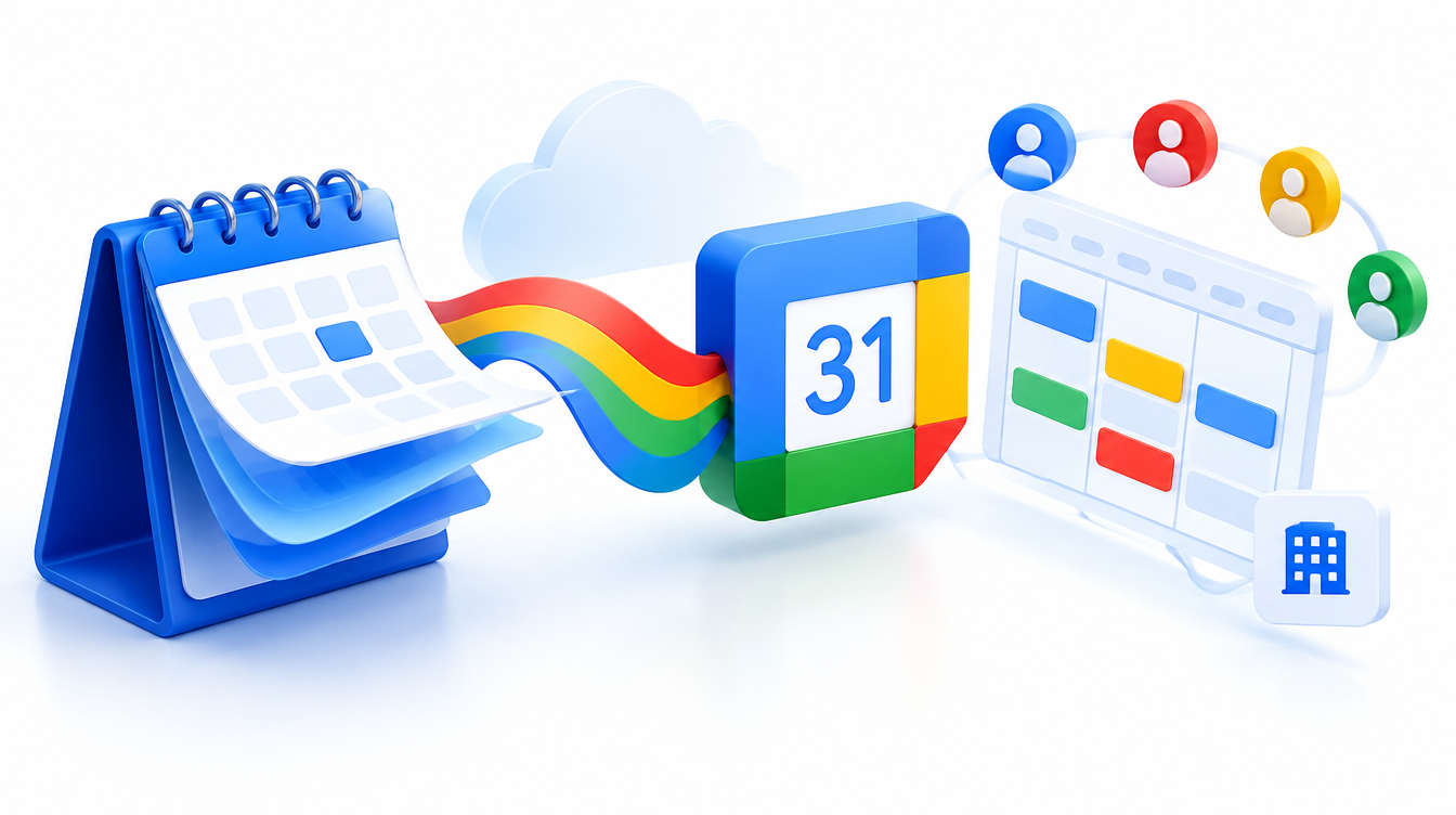 Calendar events moving between desktop and cloud calendars