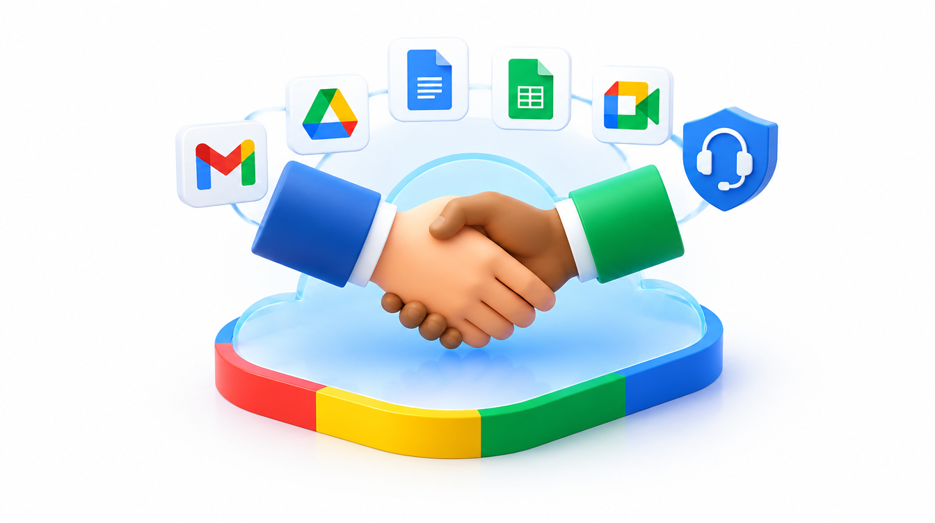 A partner connecting a business to cloud licenses and support