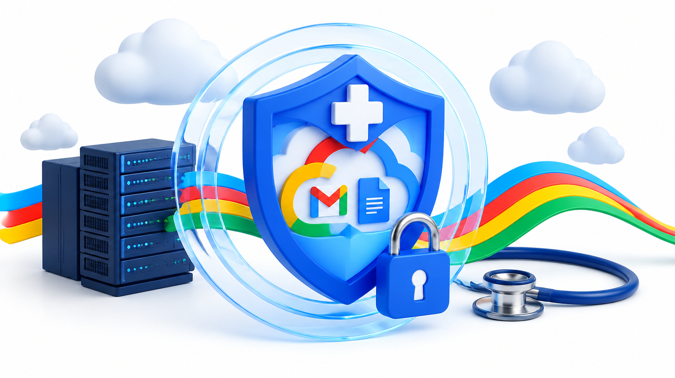 A medical shield protecting a cloud workspace and its data